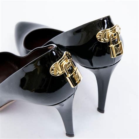 black louis vuitton stilettos|louis vuitton high heel shoes.